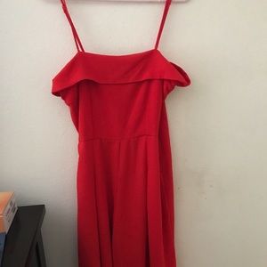 Socialite Red Romper - Large W Tags